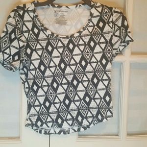 Ribbed Aztec Crop Top